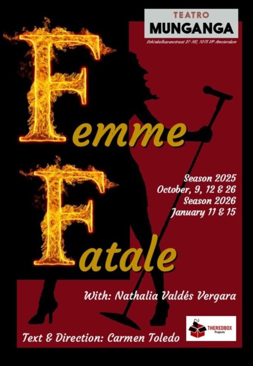 Sun 26 Oct 2025, 16:00  – “FEMME FATALE”, with Nathalia Valdés Vergara – Theatre