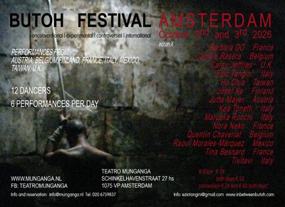Fri 02 Oct 2026 - 20:00 - Butoh Festival Amsterdam X Edition